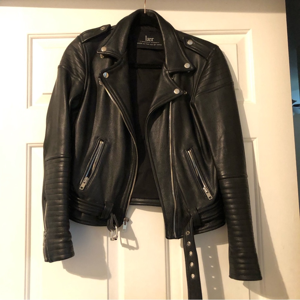 LAER handmade genuine leather jacket XS